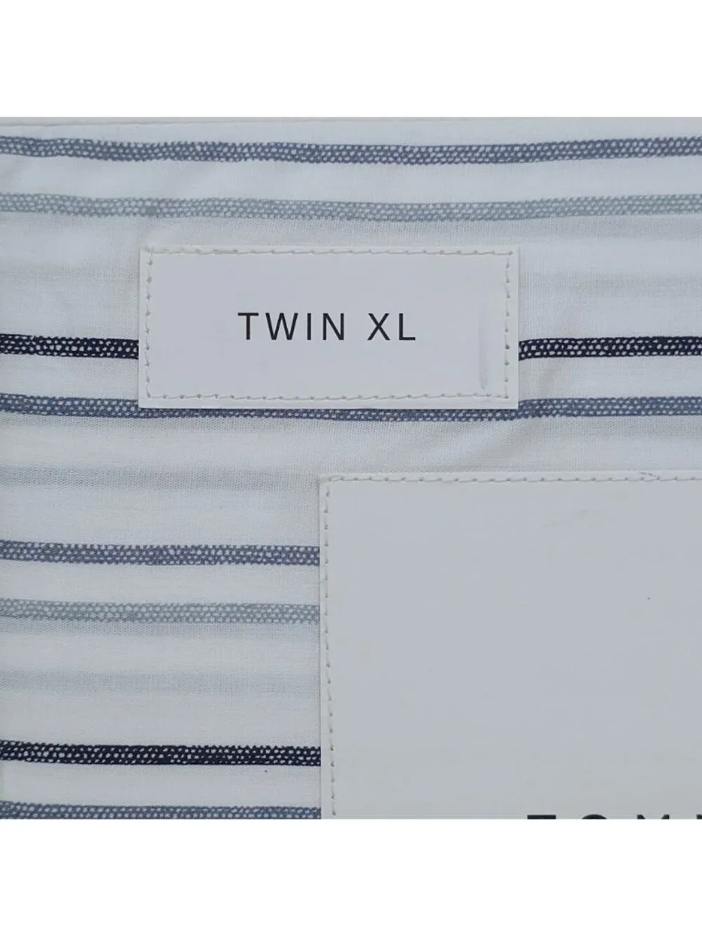 Tommy Hilfiger 100% Cotton Percale Sheet Set Twin XL Seaport Stripe Blue & White